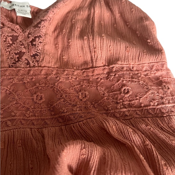 American Eagle - Coral Linen Blouse Tank- US SM - Picture 6 of 6